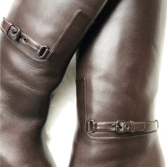 Christian Louboutin Mervillon Knee High Chocolate Boots